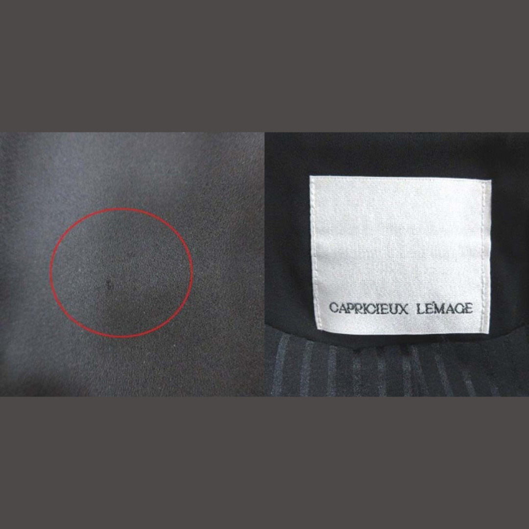 CAPRICIEUX LE'MAGE(カプリシューレマージュ)のカプリシューレマージュ ノーカラージャケット シングル 総裏地 F 黒 ブラック レディースのジャケット/アウター(その他)の商品写真