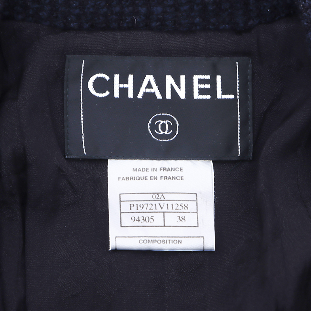 CHANEL(シャネル)のシャネル CHANEL パール ボタン ツイード ジャケット コットン レディースのジャケット/アウター(その他)の商品写真