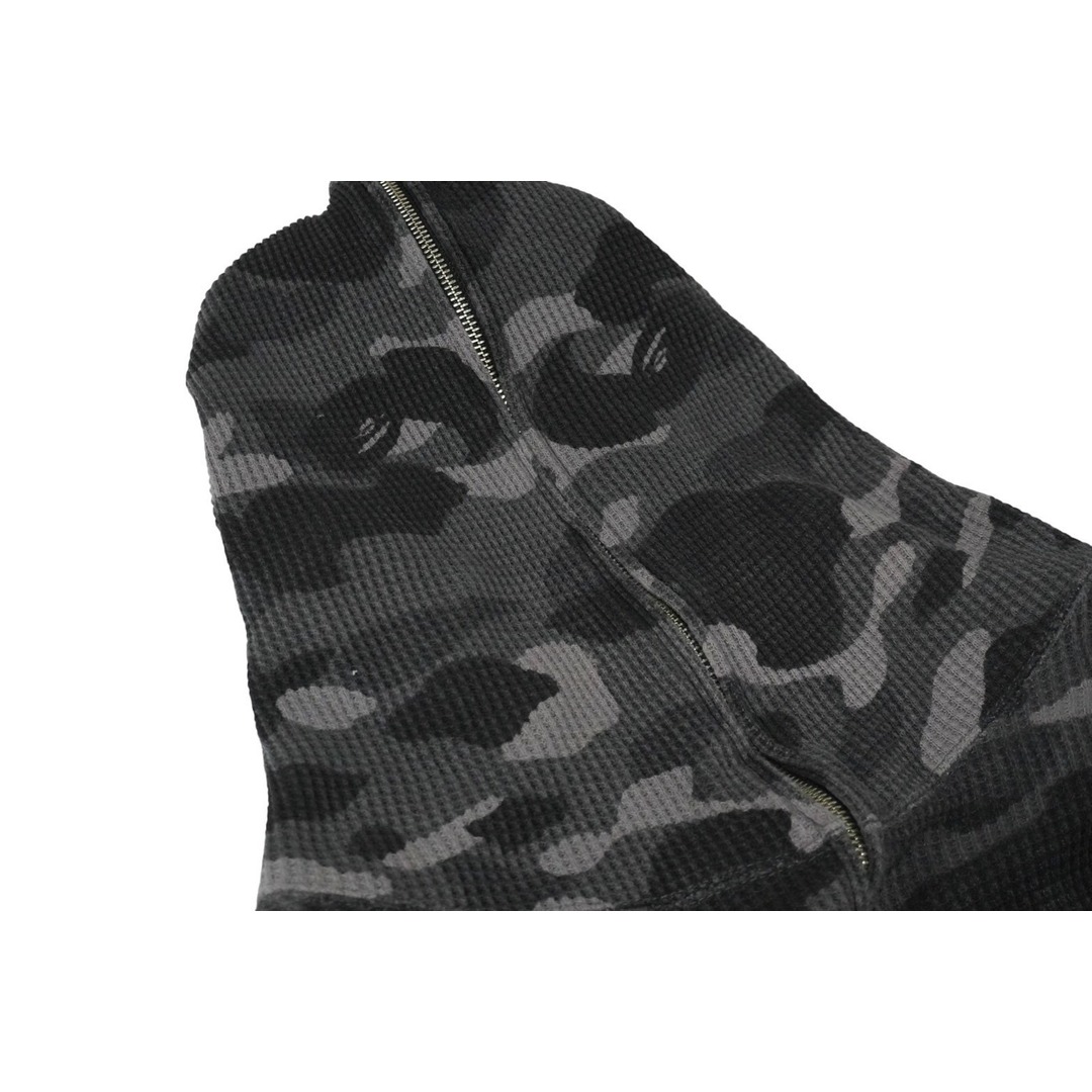 A BATHING APE(アベイシングエイプ)のA BATHING APE アベイシングエイプ カラーカモ フーディー パーカー サイズ2XL ブラック グレー 1J30115013 美品 中古 61188 レディースのトップス(パーカー)の商品写真