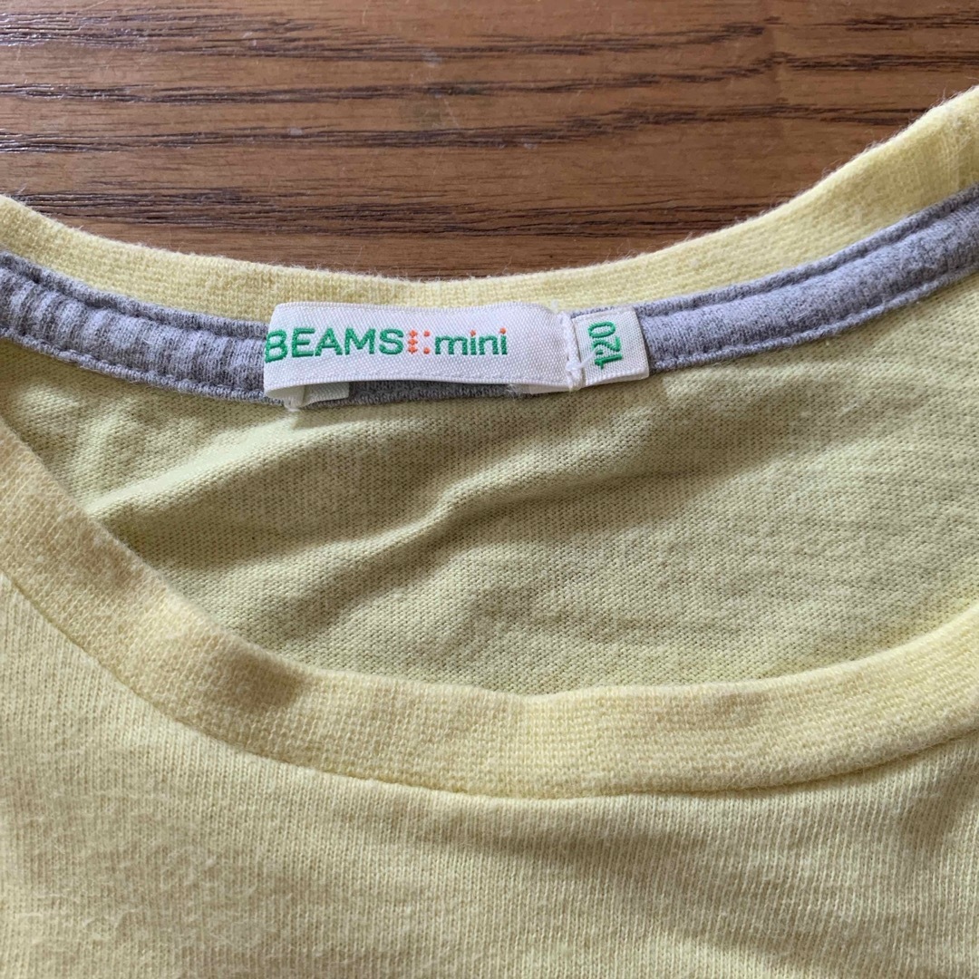 BEAMS(ビームス)のビームス　ディズニー　Tシャツ　120  黄色 キッズ/ベビー/マタニティのキッズ服男の子用(90cm~)(Tシャツ/カットソー)の商品写真