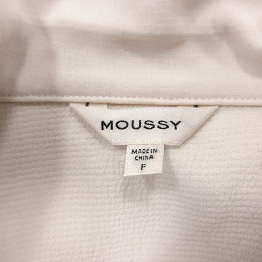 moussy(マウジー)のマウジー テーラードジャケット シングル オーバーサイズ 五分袖 F アイボリー レディースのジャケット/アウター(その他)の商品写真