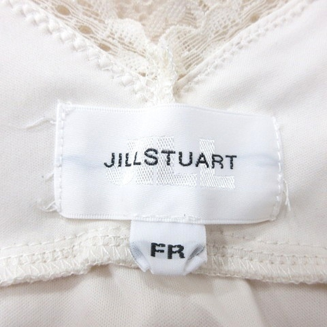 JILL by JILLSTUART(ジルバイジルスチュアート)のジルバイジルスチュアート ブラウス レース ノースリーブ FR 白 アイボリー レディースのトップス(シャツ/ブラウス(半袖/袖なし))の商品写真