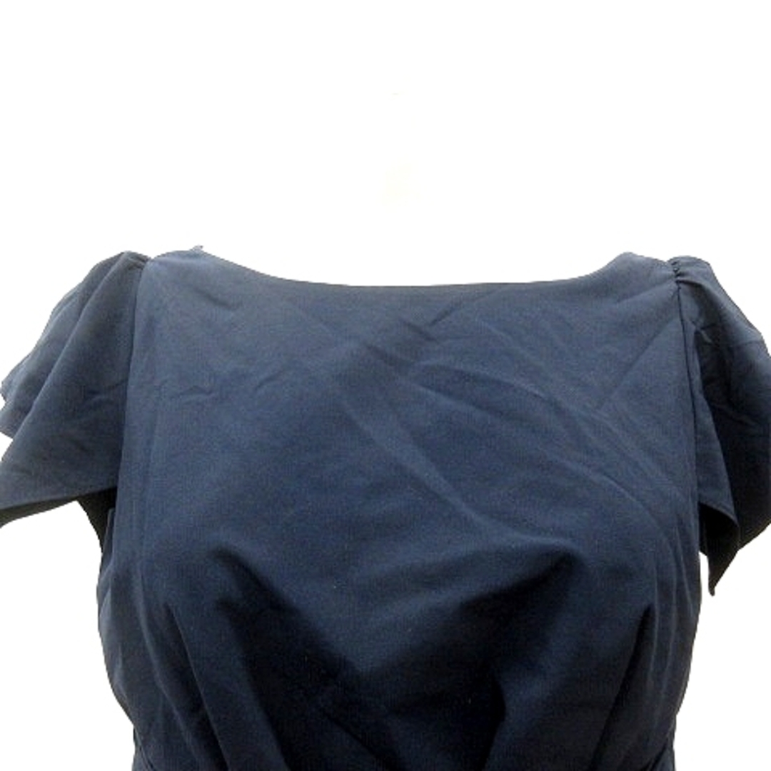 WILLSELECTION(ウィルセレクション)のウィルセレクション WILLSELECTION ブラウス 半袖 リボン M 紺 レディースのトップス(シャツ/ブラウス(半袖/袖なし))の商品写真