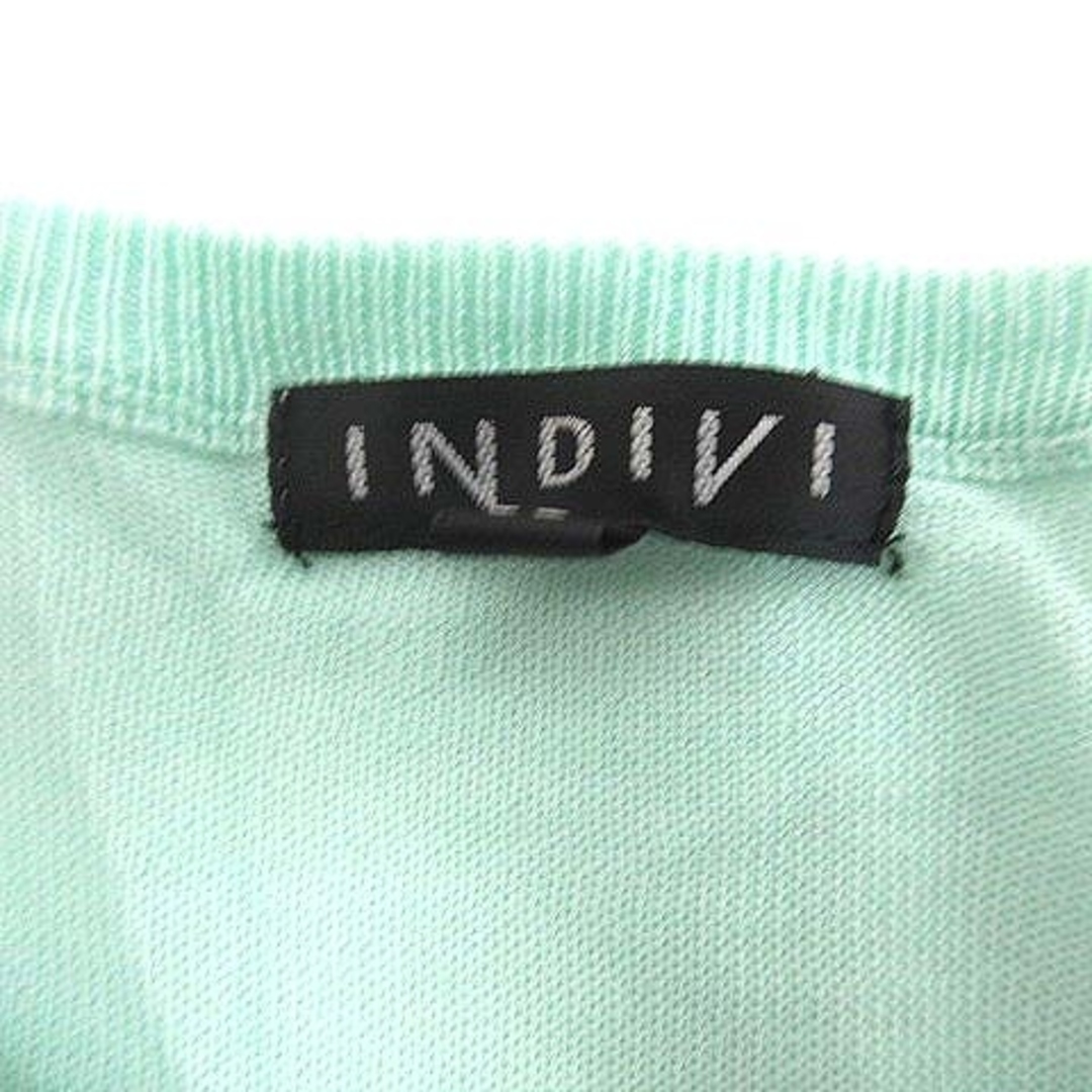 INDIVI(インディヴィ)のINDIVI カーディガン ニット 長袖 38 緑 ミントグリーン /YK レディースのトップス(カーディガン)の商品写真