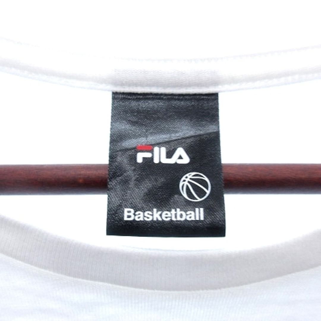 FILA(フィラ)のフィラ ジェイダ カットソー Tシャツ ラウンドネック プリント 半袖 白 レディースのトップス(Tシャツ(半袖/袖なし))の商品写真