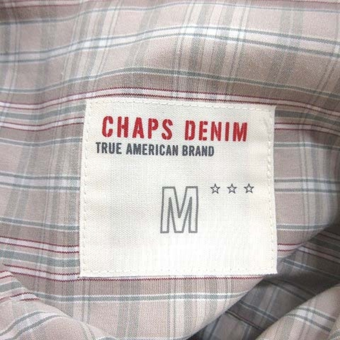 CHAPS(チャップス)のチャップス DENIM カジュアルシャツ 長袖 チェック M ベージュ メンズのトップス(シャツ)の商品写真