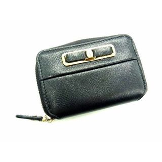 Salvatore Ferragamo - Salvatore Ferragamo フェラガモ ヴァラ レザー カードケース コインケース コインパース 小銭入れ レディース ブラック系 DE1114