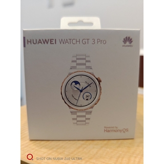 ファーウェイ(HUAWEI)の【美品】Huawei watch GT3 Pro セラミック(腕時計(デジタル))
