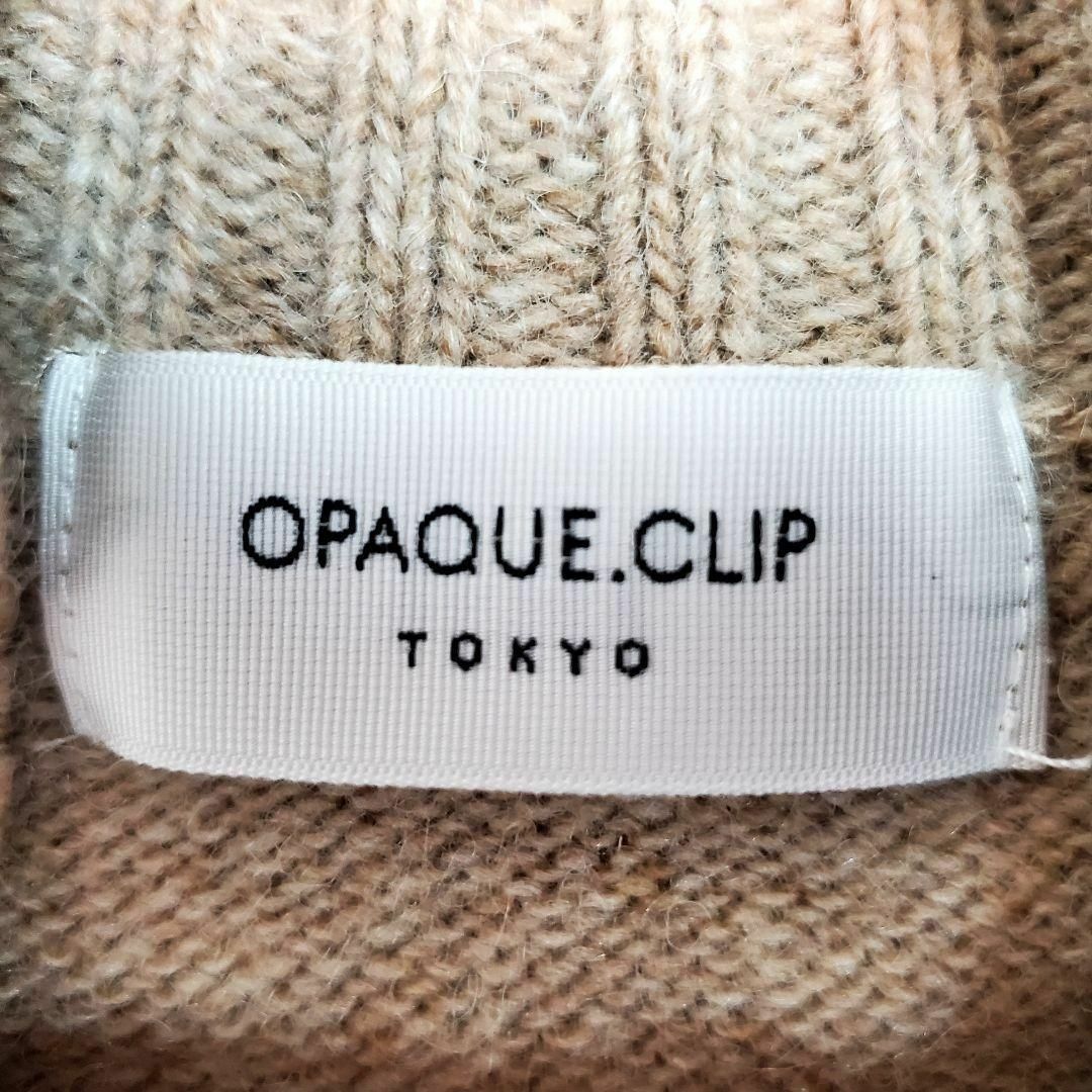 OPAQUE.CLIP(オペークドットクリップ)のオペークドットクリップ(L)長袖ハイネックニットセーター レディースのトップス(ニット/セーター)の商品写真