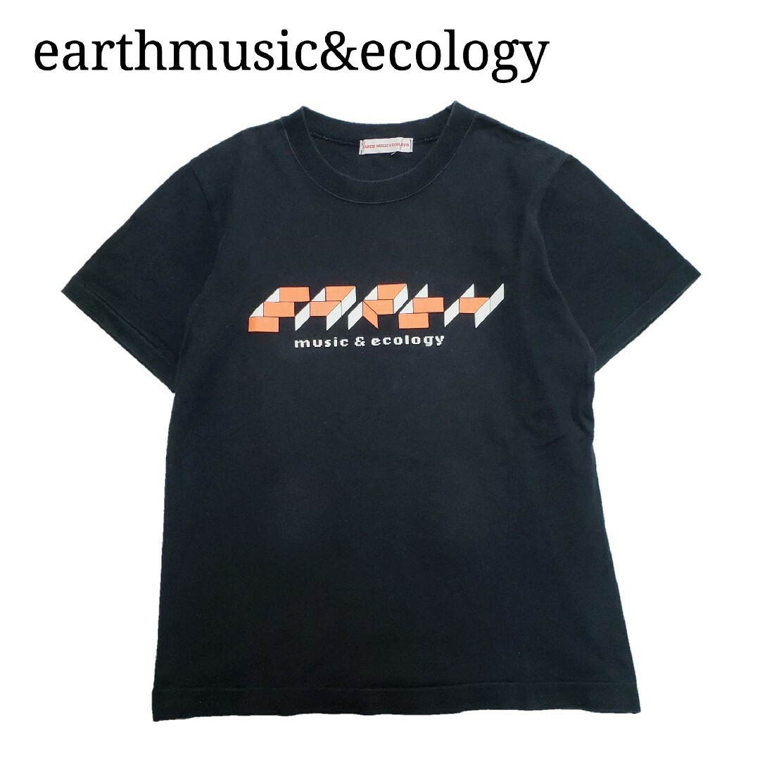 earth music & ecology(アースミュージックアンドエコロジー)のearthmusic&ecology ロゴ プリント Tシャツ レディースのトップス(Tシャツ(半袖/袖なし))の商品写真