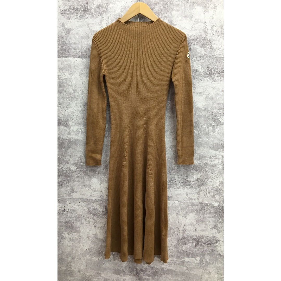 MONCLER(モンクレール)のMONCLER モンクレール BROWN RIBBD DRESS【7295-004】 レディースのワンピース(ロングワンピース/マキシワンピース)の商品写真