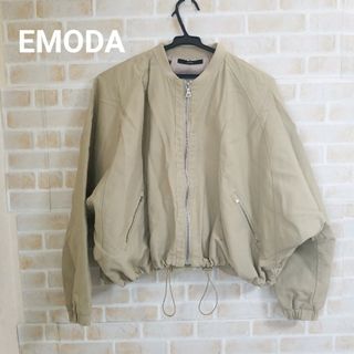 EMODA  ROUND FORM MA-1 ドルマンシルエットブルゾン