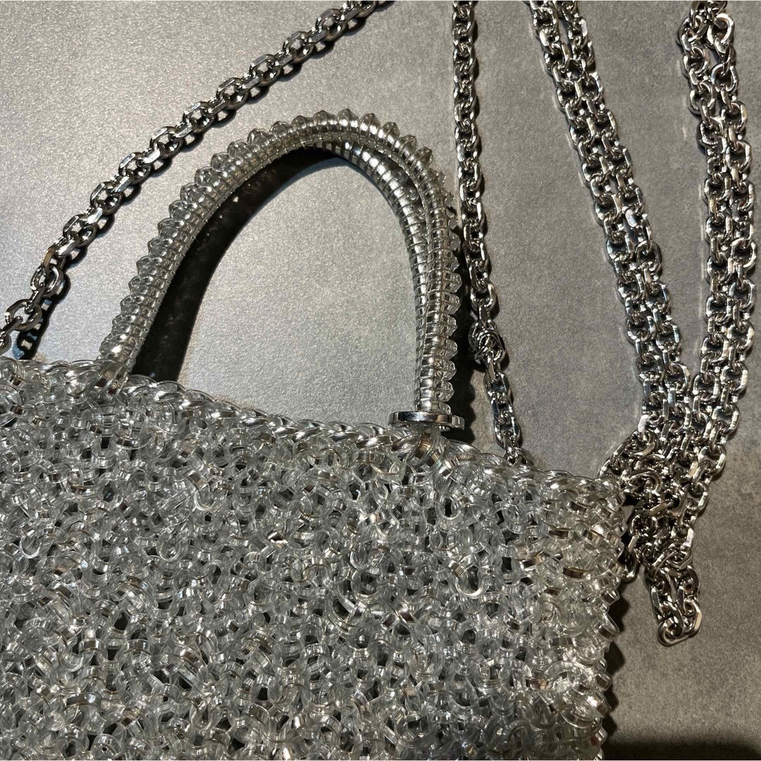 ANTEPRIMA/WIREBAG(アンテプリマワイヤーバッグ)の【美品】アンテプリマ　ミニアトゥーラ　シルバー レディースのバッグ(ショルダーバッグ)の商品写真