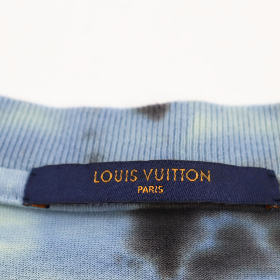 LOUIS VUITTON(ルイヴィトン)の美品 LOUIS VUITTON ルイヴィトン 19AW タイダイ LVロゴ金具付き クルーネック 半袖Ｔシャツ マルチカラー L イタリア製 正規品 メンズ メンズのトップス(Tシャツ/カットソー(半袖/袖なし))の商品写真