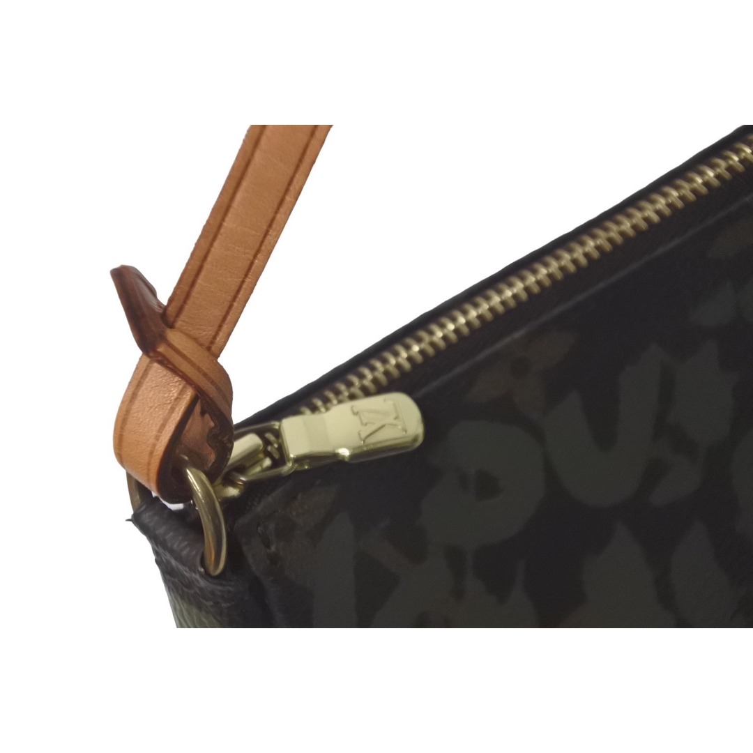 LOUIS VUITTON(ルイヴィトン)のLOUIS VUITTON ルイヴィトン アクセポ ポシェット アクセソワール M92191 モノグラムグラフィティ グリーン 美品 中古 61211 レディースのファッション小物(ポーチ)の商品写真