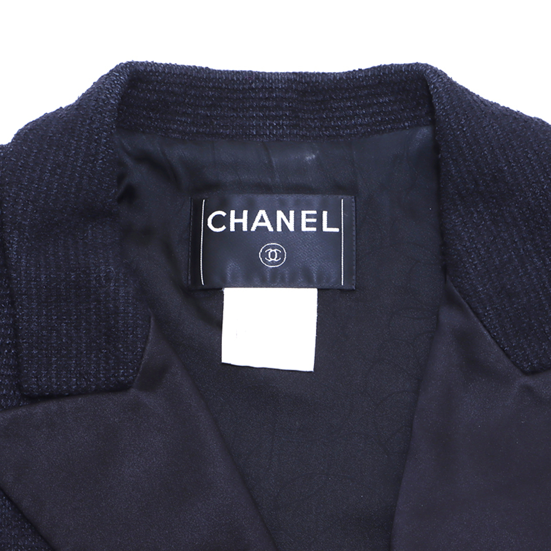 CHANEL(シャネル)のシャネル CHANEL ココボタン ツイード ジャケット サイズ38 2005年 ジャケット シルク レディースのジャケット/アウター(その他)の商品写真