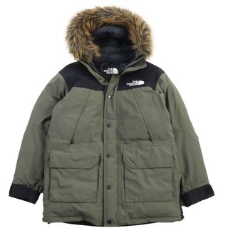 ザノースフェイス(THE NORTH FACE)の美品 THE NORTH FACE ザ・ノースフェイス ND919935 Mountain Down Coat マウンテンダウンコート GORE-TEX ゴアテックス ファー付き フーデッドダウンジャケット カーキ XS 正規品(ダウンジャケット)