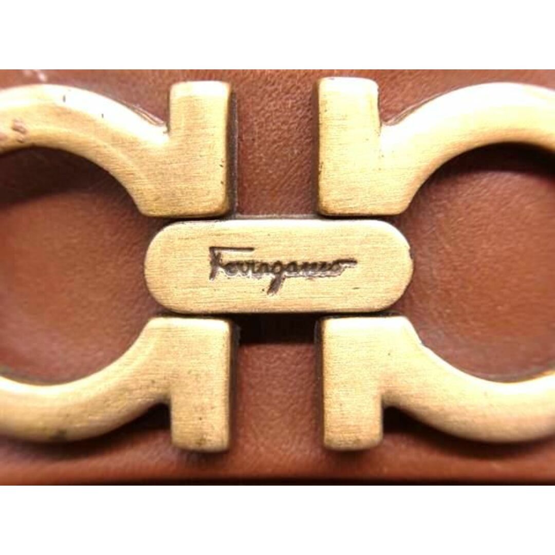 Salvatore Ferragamo(サルヴァトーレフェラガモ)のSalvatore Ferragamo フェラガモ ダブルガンチーニ レザー ローファー サイズ 71/2(約25.5cm) 靴 シューズ ブラウン系 DD1936 メンズの靴/シューズ(ドレス/ビジネス)の商品写真