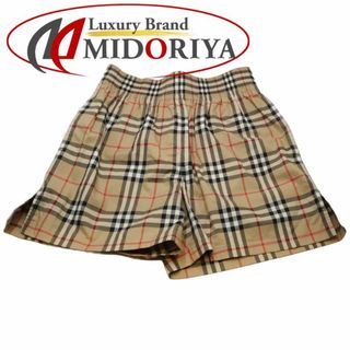 バーバリー(BURBERRY)のBURBERRY バーバリー ノバチェック サイドライン 8026409 ショートパンツ サイズ36 コットン ベージュ/180325【中古】(ショートパンツ)