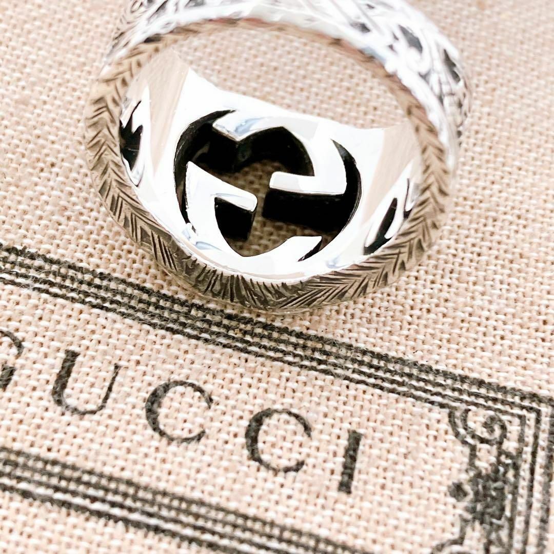 Gucci(グッチ)の【洗浄済】グッチ GUCCI 925 リング 指輪 シルバー メンズ ON27 メンズのアクセサリー(リング(指輪))の商品写真