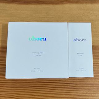 オホーラ(ohora)のohora  2点セット　リムーバー　トップジェル(ネイルトップコート/ベースコート)