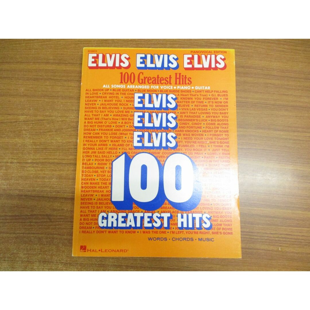 ●01)【同梱不可】Elvis Elvis Elvis 100 Greatest Hits/Elvis Presley/Hal Leonard/1989年発行/洋書/楽譜/A エンタメ/ホビーの本(アート/エンタメ)の商品写真
