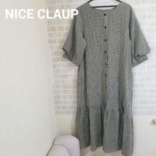 ナイスクラップ(NICE CLAUP)のNICE CLAUP チェックロングワンピース(ロングワンピース/マキシワンピース)