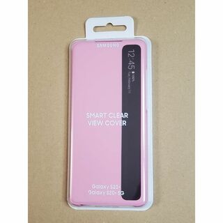 サムスン(SAMSUNG)のGalaxy S20+ Puls CLEAR VIEW カバー ピンク 純正品(Androidケース)