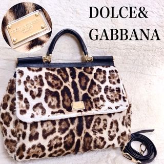 ドルチェアンドガッバーナ(DOLCE&GABBANA)の美品 DOLCE&GABBANA 2way ハンドバッグ ショルダーバッグ 総柄(ハンドバッグ)