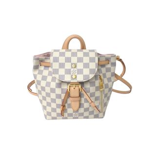 ルイヴィトン(LOUIS VUITTON)の極美品 LOUIS VUITTON ルイヴィトン スペロンBB バックパック N44026 ダミエアズールキャンバス ホワイト 中古 61259(リュック/バックパック)