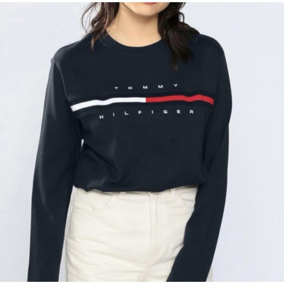 TOMMY HILFIGER(トミーヒルフィガー)のユニセックスTOMMY HILFIGERトミーヒルフィガー ロングTシャツ XL メンズのトップス(Tシャツ/カットソー(七分/長袖))の商品写真