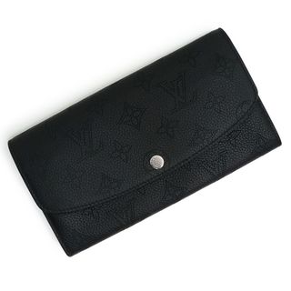 ルイヴィトン(LOUIS VUITTON)のルイ ヴィトン ポルトフォイユ イリス 二つ折り長財布 モノグラムマヒナ レザー ノワール ブラック 黒 シルバー金具 M60143 箱付 LOUIS VUITTON（未使用　展示品）(財布)