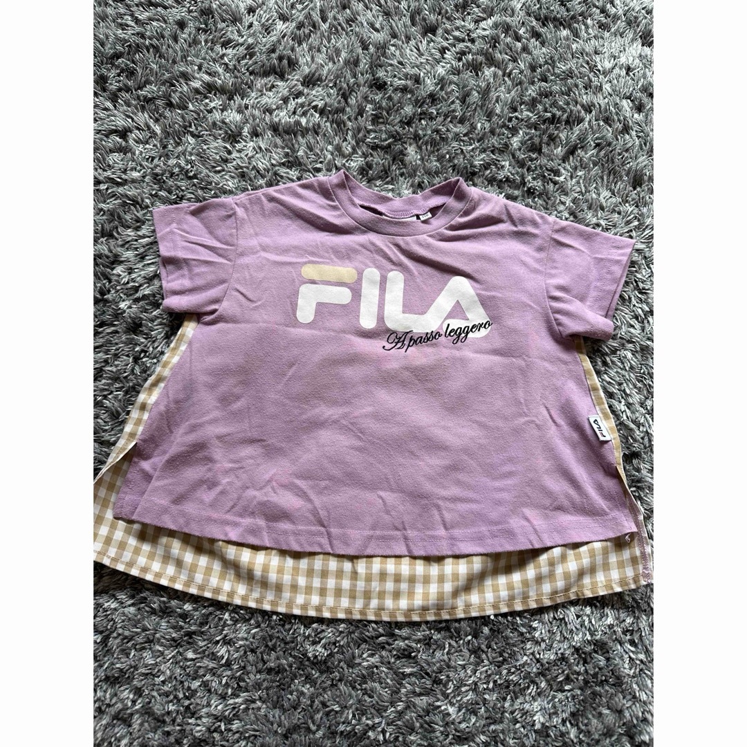 FILA(フィラ)のTシャツ　110㎝ キッズ/ベビー/マタニティのキッズ服女の子用(90cm~)(Tシャツ/カットソー)の商品写真