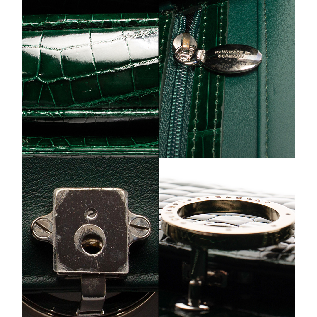 COMTESSE - コンテス COMTESSE レザーショルダーバッグ クロコ COMTESSE - コンテス COMTESSE レザーショルダーバッグ クロコ