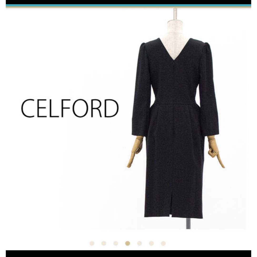 CELFORD(セルフォード)のcelford セルフォード タックタイトワンピース レディースのワンピース(ひざ丈ワンピース)の商品写真