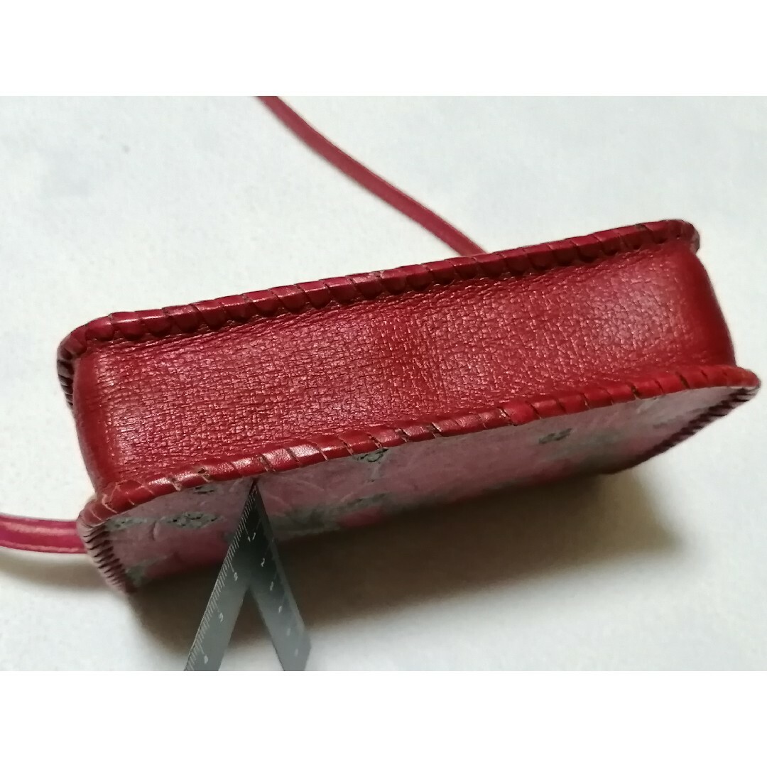 ミニバッグ  レザー ポシェット  ハンドメイド レディースのバッグ(ショルダーバッグ)の商品写真