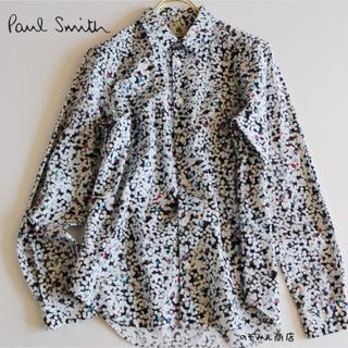 ポールスミス(Paul Smith)の【PAUL SMITH】美品　長袖シャツ　パンチ穴風総柄　隠れPS  M★(シャツ)