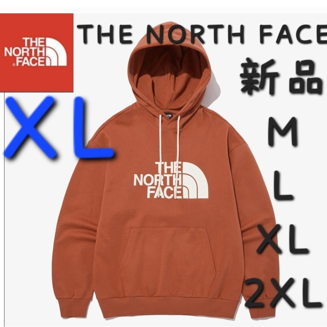 THE NORTH FACE(ザノースフェイス)のノースフェイス コットン パーカー 新品 フーディー ロゴ 長袖 トップス XL メンズのトップス(パーカー)の商品写真