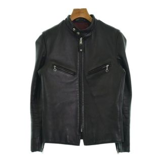 ショット(schott)のSchott ショット ライダース 34(XS位) 黒 【古着】【中古】(ライダースジャケット)