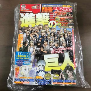 別冊少年マガジン 進撃の巨人 諫山創 2023年3月号 表紙 クリアファイル付