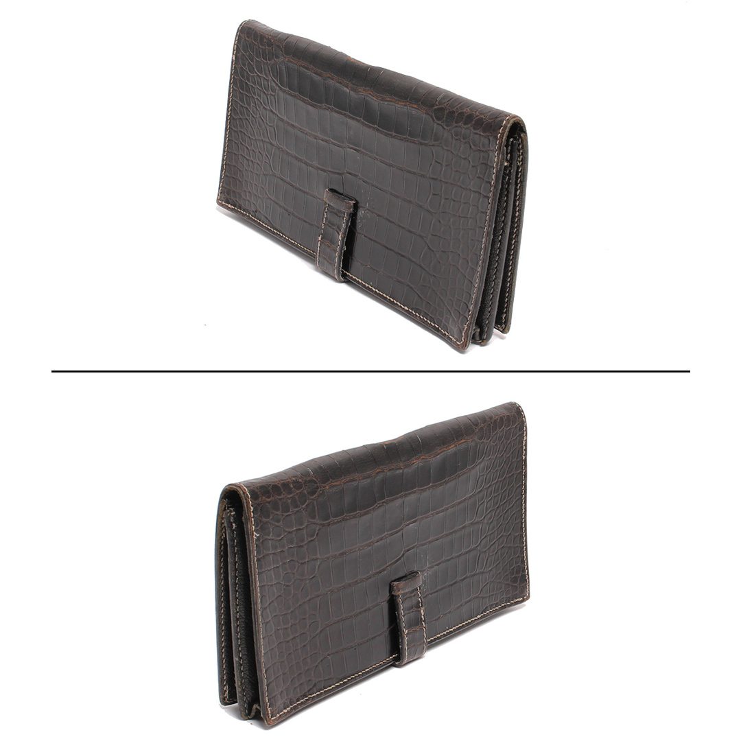 Hermes - エルメス HERMES 長財布 □J刻印 シルバー金具 レディースの Hermes - エルメス HERMES 長財布 □J刻印 シルバー金具 レディースの