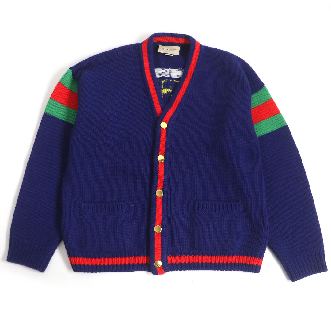 GUCCI - 美品 GUCCI グッチ 676389 ウール 100周年記念 ロゴ入り GUCCI - 美品 GUCCI グッチ 676389 ウール 100周年記念 ロゴ入り