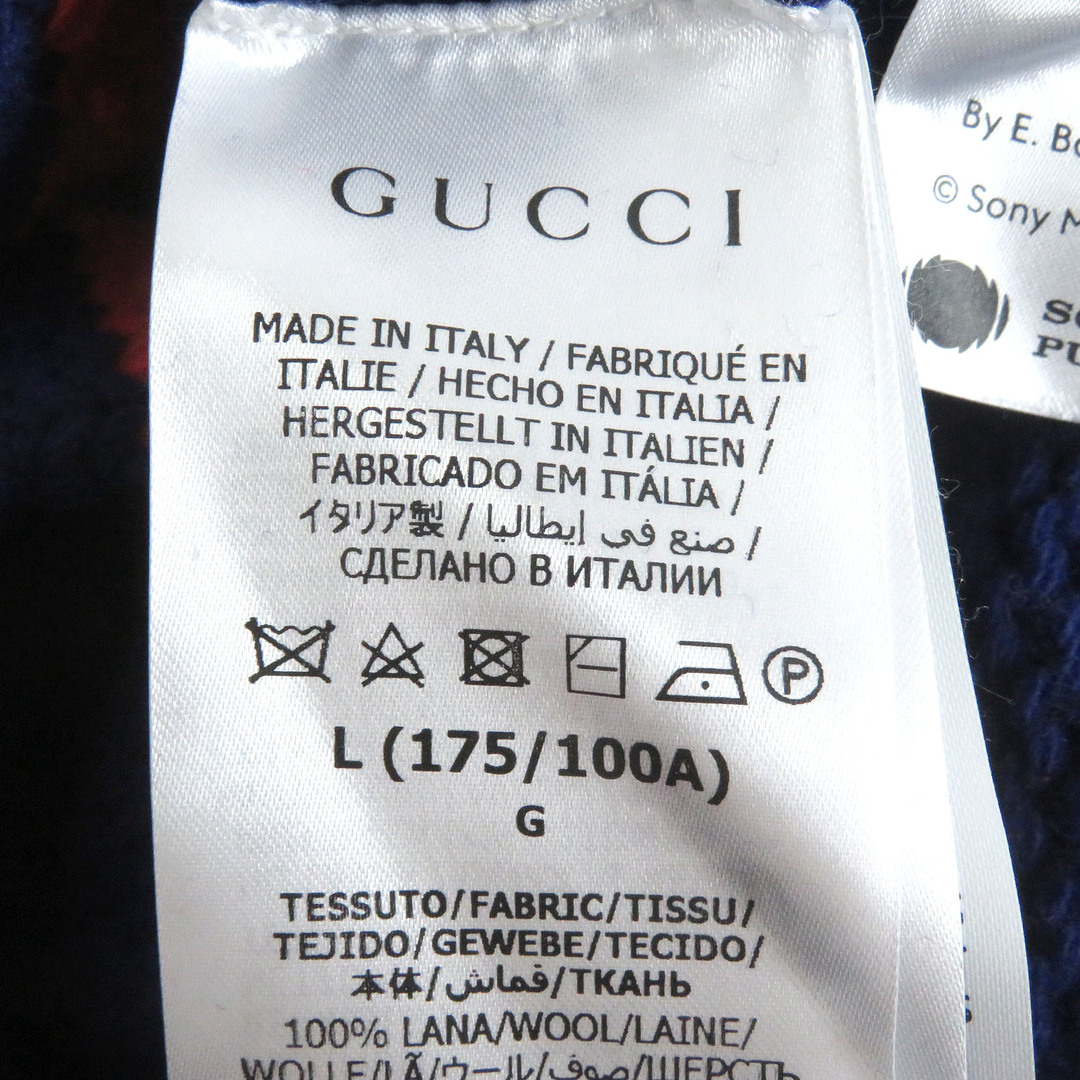 GUCCI - 美品 GUCCI グッチ 676389 ウール 100周年記念 ロゴ入り GUCCI - 美品 GUCCI グッチ 676389 ウール 100周年記念 ロゴ入り