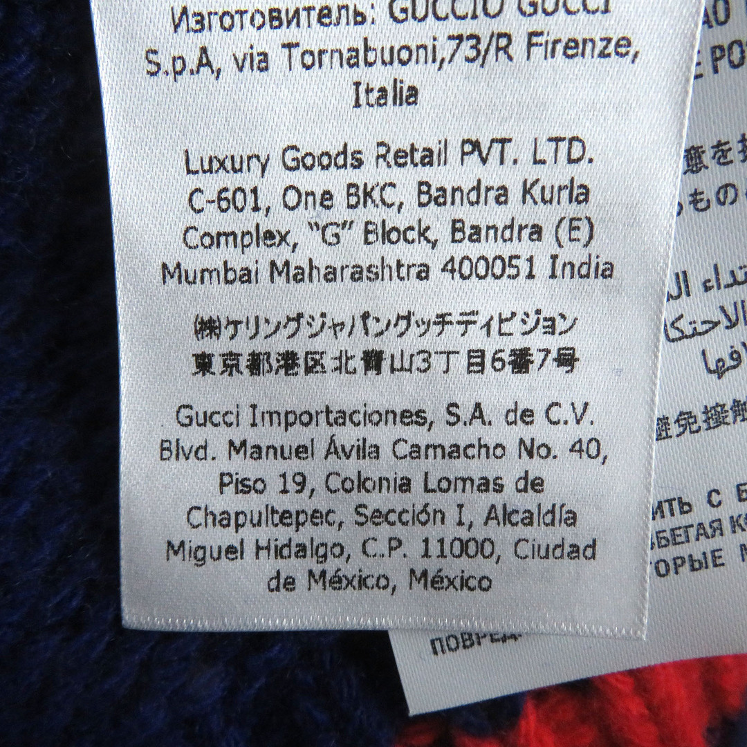 GUCCI - 美品 GUCCI グッチ 676389 ウール 100周年記念 ロゴ入り GUCCI - 美品 GUCCI グッチ 676389 ウール 100周年記念 ロゴ入り