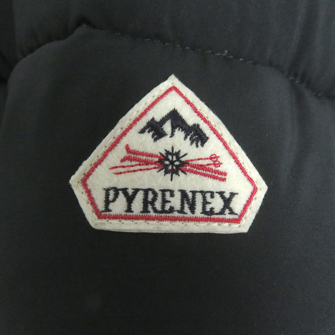 Pyrenex(ピレネックス)の美品 Pyrenex ピレネックス REIMS ダブルジップ ロゴワッペン付き パフィージャケット ダウンジャケット ブラック M 正規品 メンズ メンズのジャケット/アウター(ダウンジャケット)の商品写真