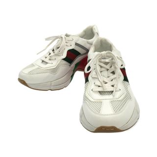 グッチ(Gucci)の美品 グッチ GUCCI ローカットスニーカー メンズ 7 1/2(スニーカー)