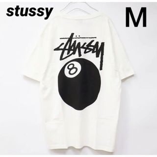 ステューシー(STUSSY)の送料無料 ステューシー メンズ レディース 半袖 Tシャツ 8ボール 白 M(Tシャツ/カットソー(半袖/袖なし))