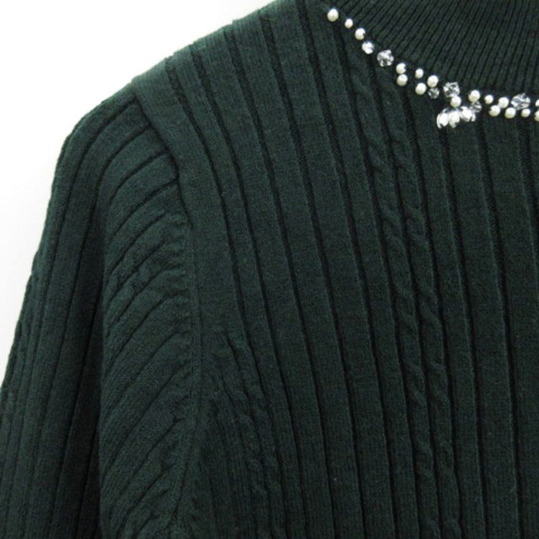 axes femme(アクシーズファム)のアクシーズファム ニット 長袖 2点セット ボルドー グリーン M ■ECS レディースのトップス(ニット/セーター)の商品写真