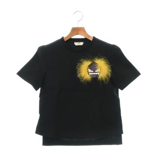 フェンディ(FENDI)のFENDI フェンディ Tシャツ・カットソー 36(S位) 黒 【古着】【中古】(カットソー(半袖/袖なし))