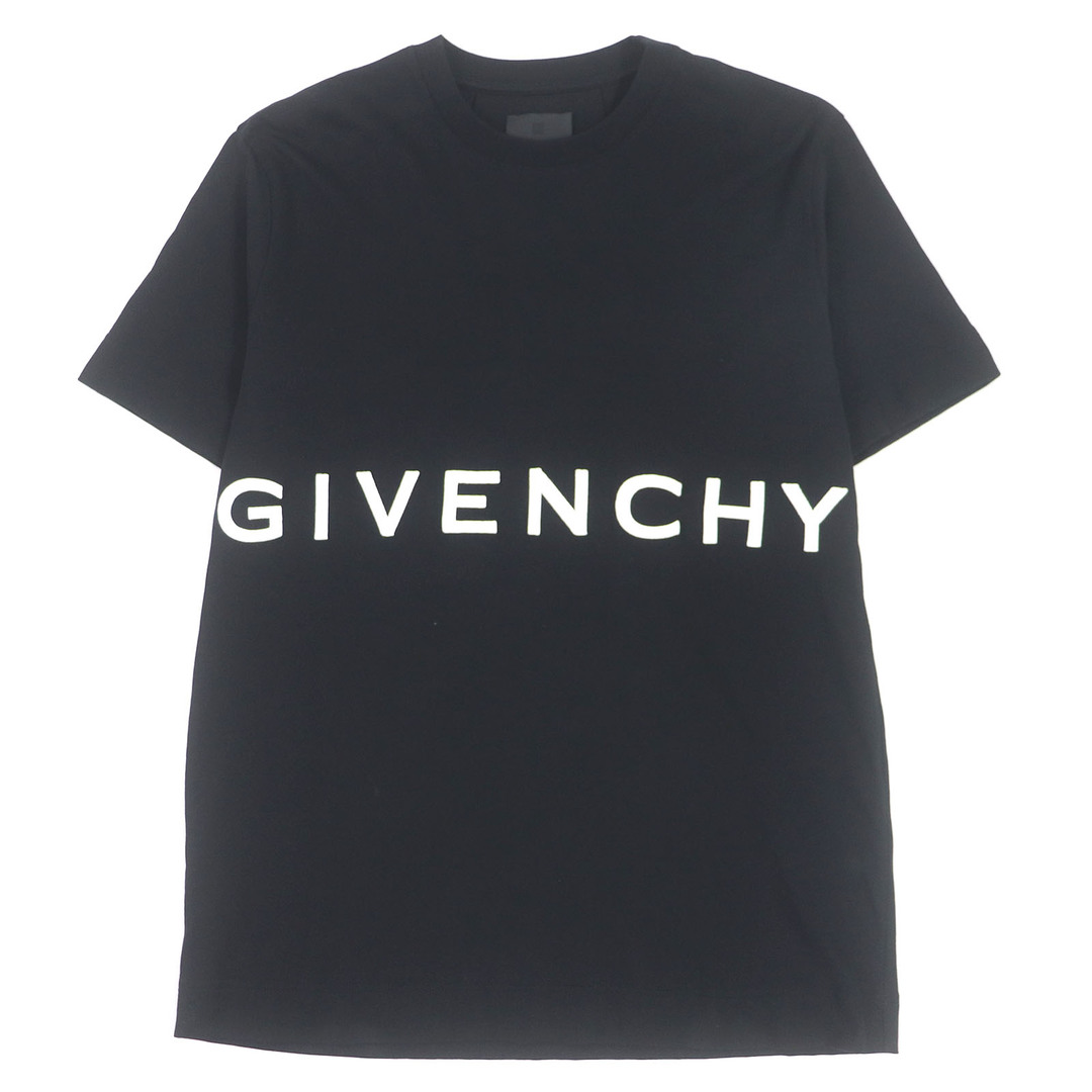 GIVENCHY(ジバンシィ)の美品 GIVENCHY ジバンシィ 22SS BM716B3Y6B コットン 4Gロゴ エンブロイダリー SLIM FIT カットソー 半袖Ｔシャツ ブラック L 正規品 メンズ メンズのトップス(Tシャツ/カットソー(半袖/袖なし))の商品写真